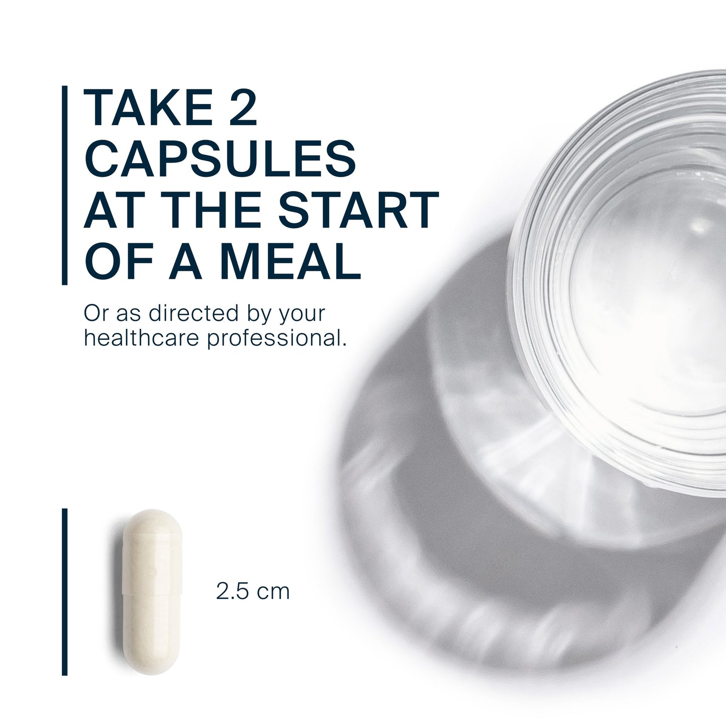 Vital Nutrients Pancreatic Enzymes take two capsules at the start of a meal or as directed by your healthcare practitioner.
